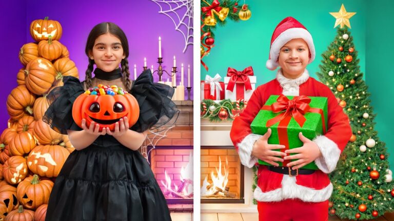 CHRISTMAS vs Halloween Challenge! Which Holiday Is Better?